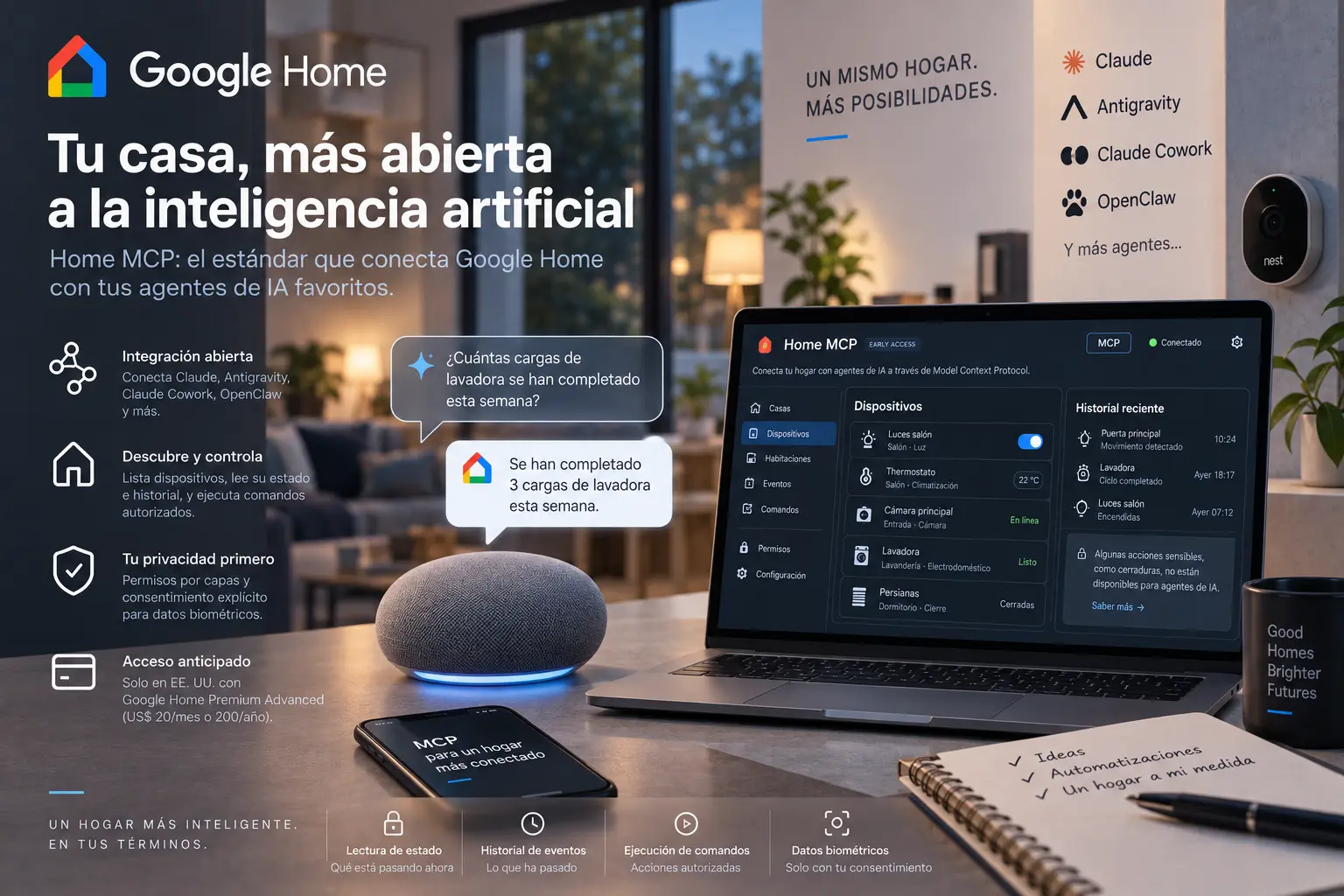Google obre Google Home a agents d'IA de tercers amb Home MCP
